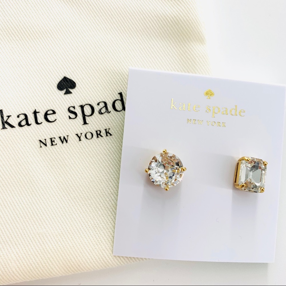 💕3/$30Kate Spade Mismatched Faceted Stud Earrings - Picture 3 of 8